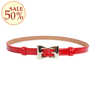 Belt female genuine leather fashion high quality fashion strap bow japanned leather red new arrival 015