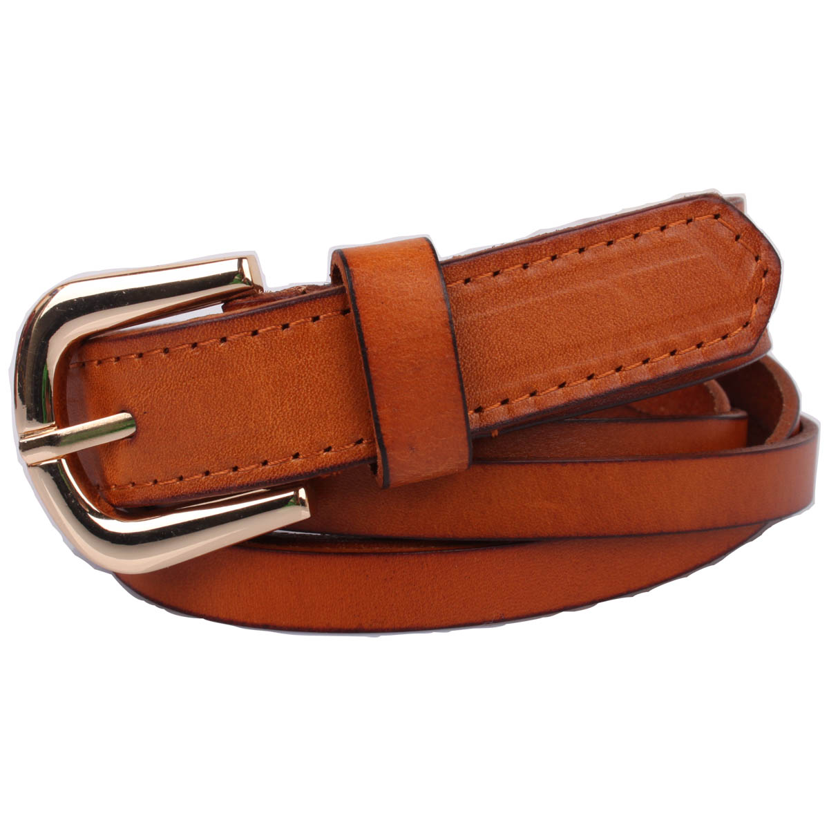 Belt female genuine leather sweet knitted first layer of cowhide all-match flower strap decoration