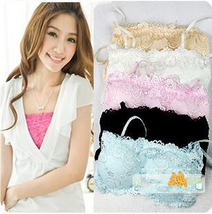 Belt pad lace decoration two ways tube top belt pad shoulder strap