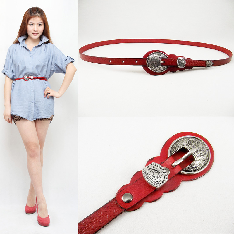 Belt Women genuine leather all-match women's vintage first layer of cowhide strap fashion accessories