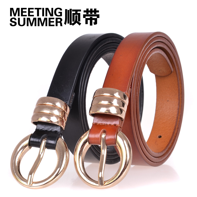 Belt women's belt strap genuine leather belt genuine leather jeans fashion all-match decoration