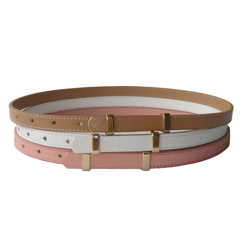 Belt women's genuine leather strap elegant sweet all-match fashion thin belt decoration elegant