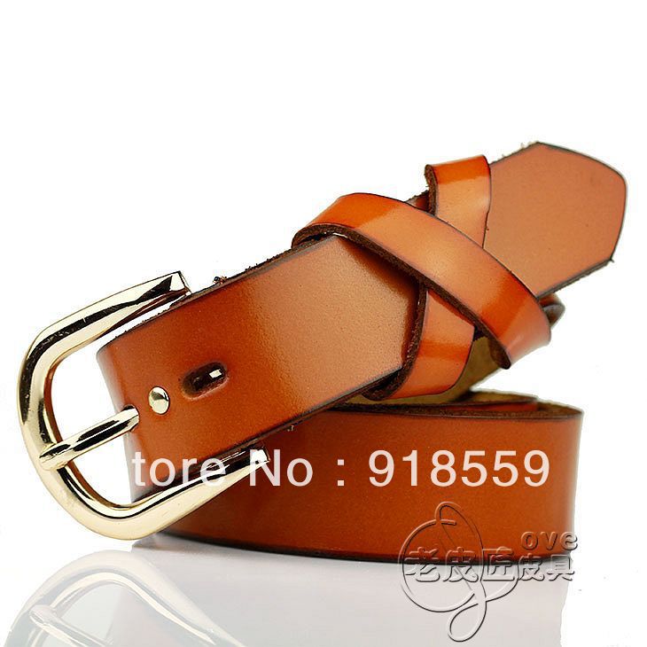 Belt women's genuine leather strap fashion all-match tieclasps cross belt fashion vintage brief sweet