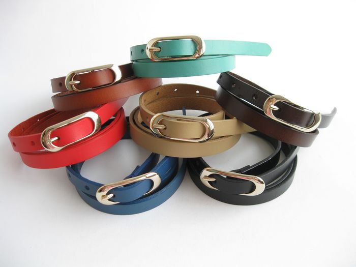 Belt women's genuine leather strap fashion all-match tieclasps khaki cowhide z826 all-match decoration