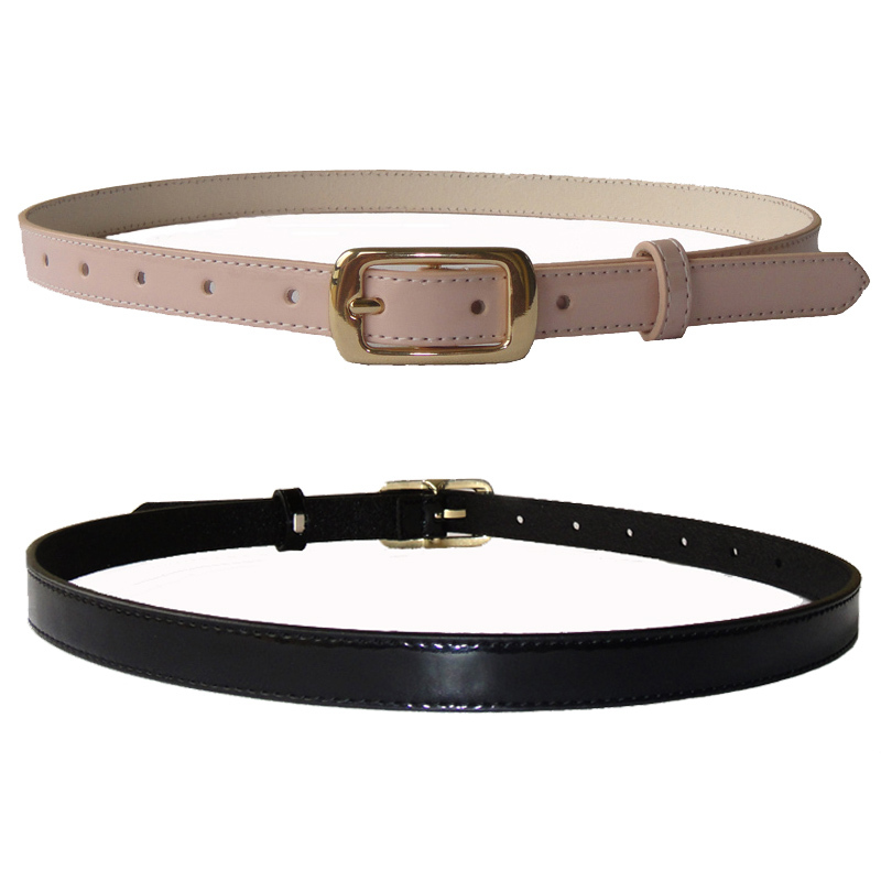 Belt women's japanned leather brief elegant sweet all-match gentlewomen black fashion ol female belt 1400