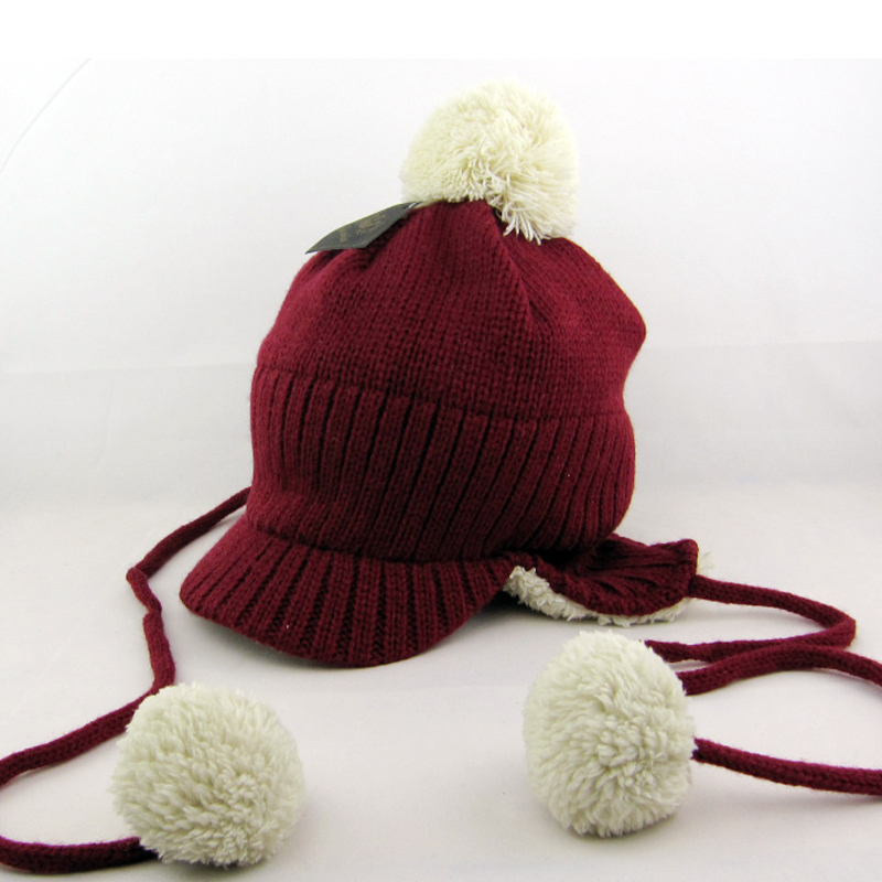 Berber fleece thermal women's autumn and winter ear protector cap male winter knitted hat