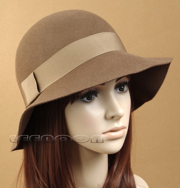 Best 2013 fashion elegant dome woolen cap spring and autumn fedoras bucket hats