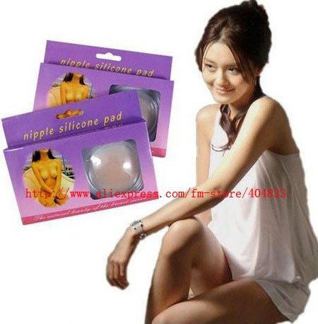 Best Quality 10 Pcs/Lot Best invisible nipple silicone pad/reusable/round +World Fast Free Shipping