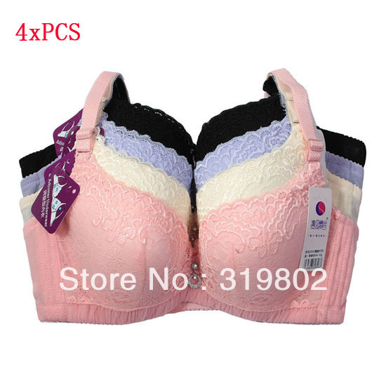 Best Quality B Cup Bras Lace Free Shipping 34B 36B 38B pink beige blue black