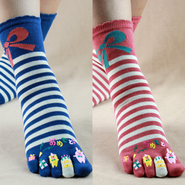Best Quality Toe socks knee-high socks 100% cotton needle goldenbarr fresh