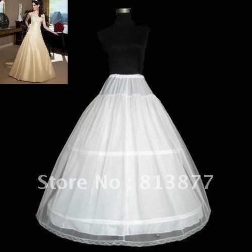 Best Selling Cheap 2-HOOP BRIDAL WEDDING DRESS PETTICOAT SLIP UNDERSKIRT