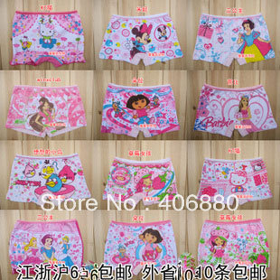 Best selling!children striped cartoon shorts kids print underwear cotton boxer Free shipping 10pcs/lot
