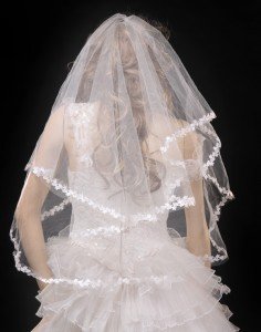 Best selling Cute popular lace veil wild section affordable  White / red / beige / pink Freeshipping