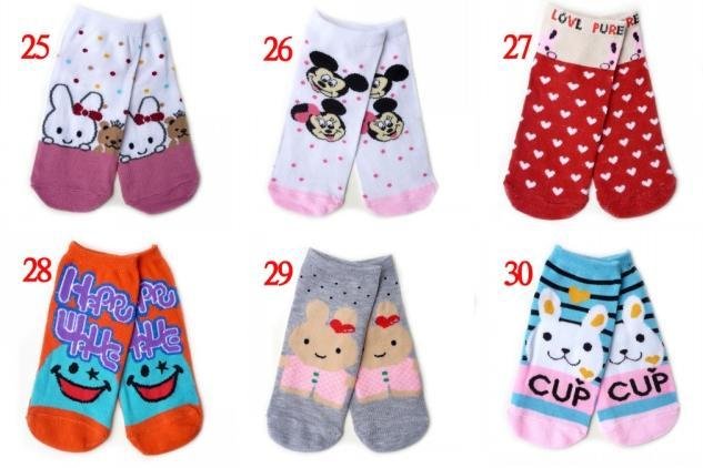 Best Selling!!free shipping!!Cartoon socks/straight board sox/female sox/cotton socks straight board sox50pair/lot *6