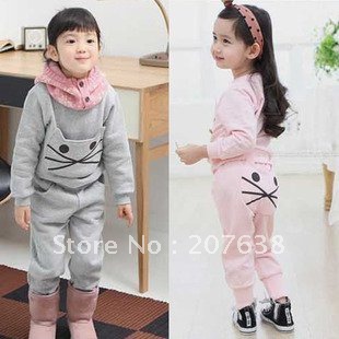 Best Selling!!Kids clothing set baby hoodies set children new autumn 2 pcs set+ free shipping