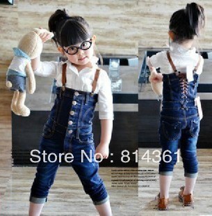 Best Selling!!Kids wear children clothing girls beautiful pants popular jeans Free Shipping