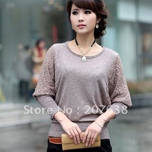 Best Selling!! long sleeve loose knitwear sweater+ free shipping
