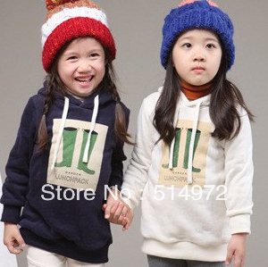 Best Selling!! Low Price Children Hoodies Cotton Velet Boots Pattern Girl's Sweatshirts Long Sleeve child coat free shipping