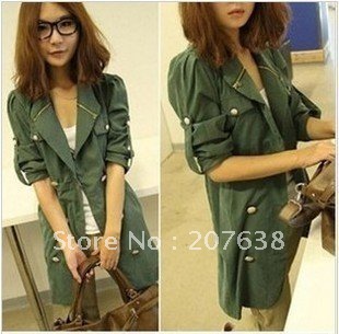 Best Selling!!new women's Uniformed double-breasted jacket + free shipping