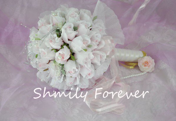 Best selling! Pure Pink Bridal Flowers ,bridesmaid Flowers,Flower Girl Flower Bouquet for wedding