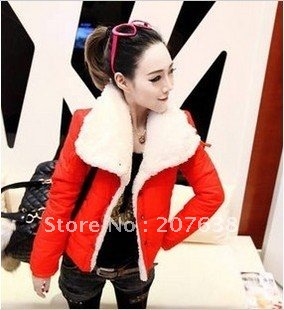 Best Selling!!Women's Fashion Big Lapel Wool Coat   Winter Jacket Outwear +free shipping