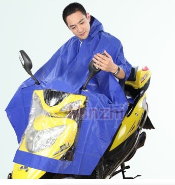 Bicycle motorcycle electric bicycle battery car ride Burberry fashion thickening plus size poncho cap