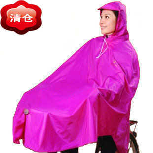 Bicycle poncho raincoat belt clip windproof plus size thickening