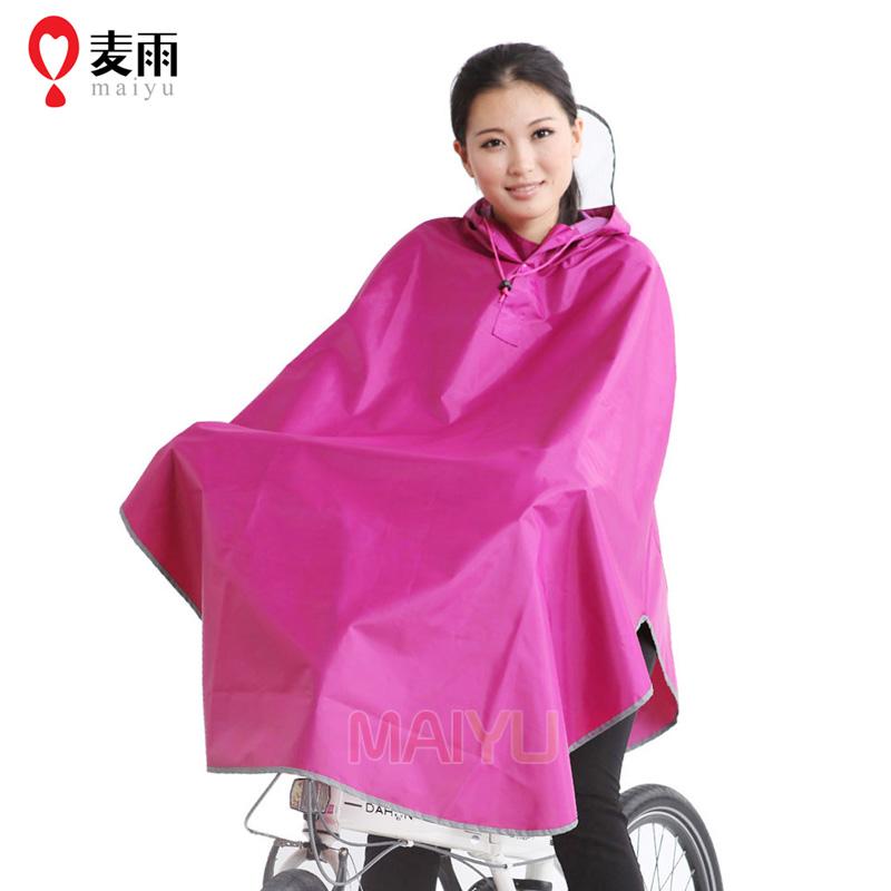 Bicycle ride fashion reflective transparent big hat brim poncho , LJF
