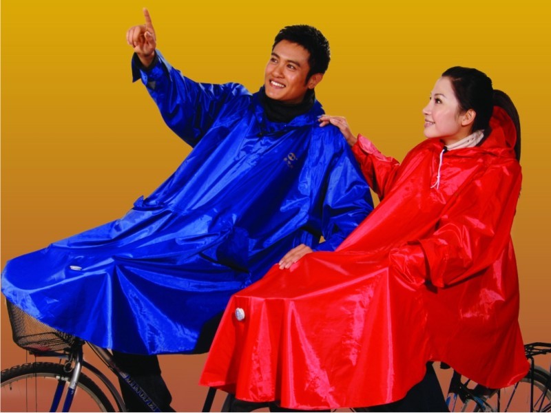 Bicycle sleeves poncho raincoat windproof clip drawstring oversize n122