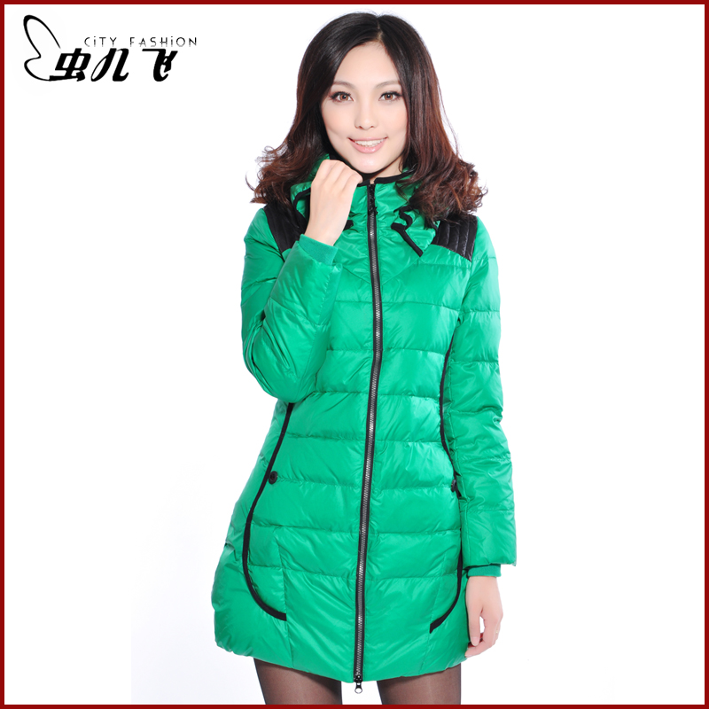 Big 2012 winter slim down coat female medium-long