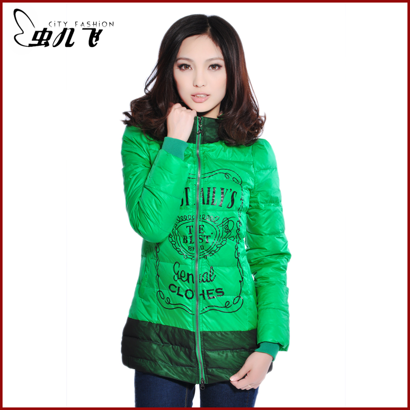 Big 2012 winter slim down coat female medium-long