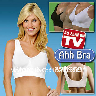 Big discount Free shipping 1pcs Sexy Seamless Rhonda Shear Ahh bra Leisure Genie Bra Yoga bra- No box CL001