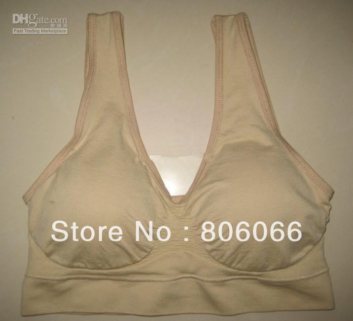 Big discount Free shipping Sexy Seamless Rhonda Shear Leisure Genie Bra Sports Bra with removal cushion pads