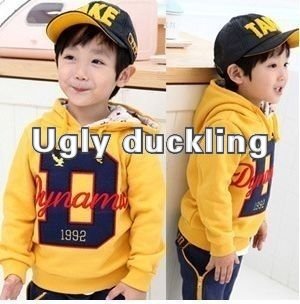 Big discount + Free shipping wholesale 2012 baby boy girl high quality letter D styles hoodies kids yellow blue tops/outwears