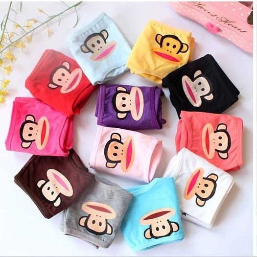 Big mouth CARTOON  lady's low waist candy color cute cartoon underwear briefs 13 COLORS FREE SHIPPING