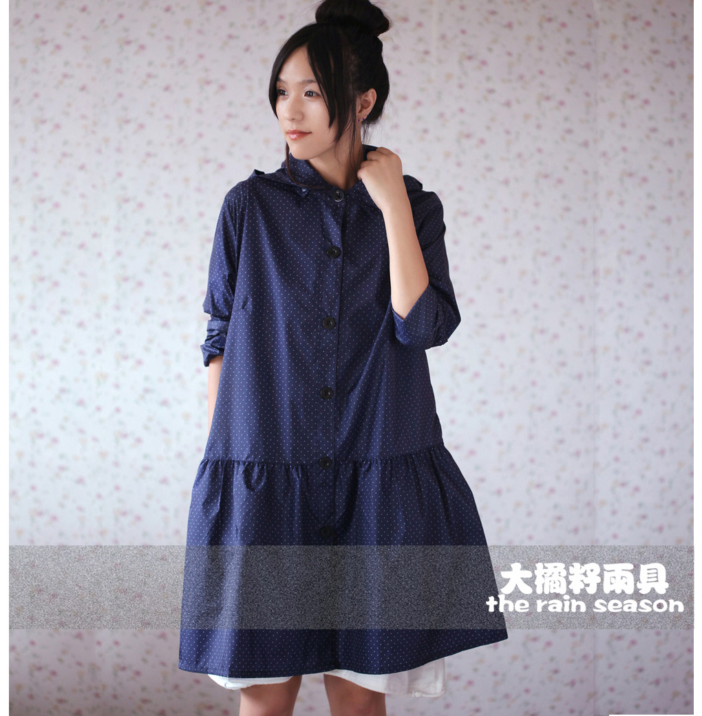 Big orange seed rain gear fashion adult raincoat waterproof 1006