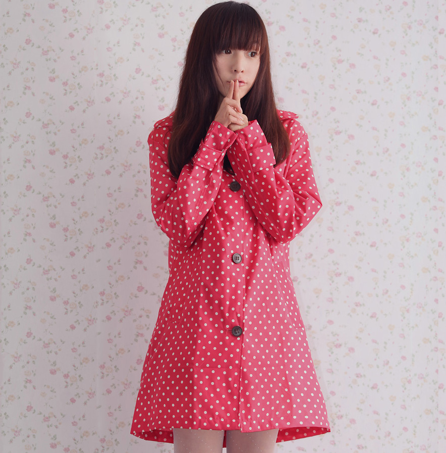 Big orange seed rain gear hooded fashion raincoat poncho red sole 1012