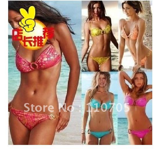 Big yards bikini bathing suit sexy female's chest and gathered little chest