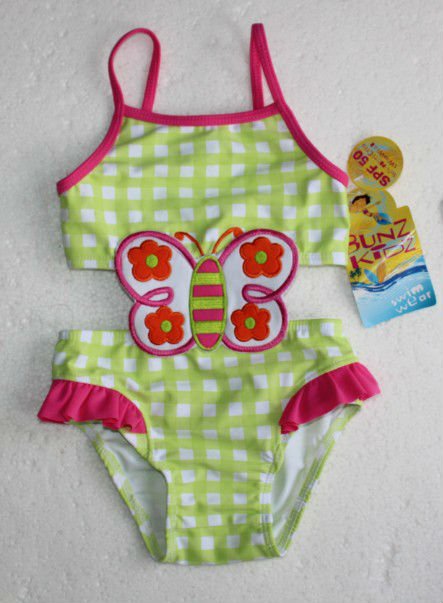 bikini swim dress 2012original single bunzkidz girls senior swimsuit baby swimming suit