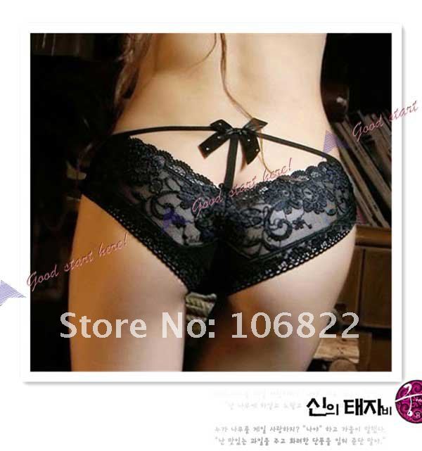Bikini Women's Sexy Panty Briefs Knickers Bikini Lingerie Underwear Free Shipping BLACK