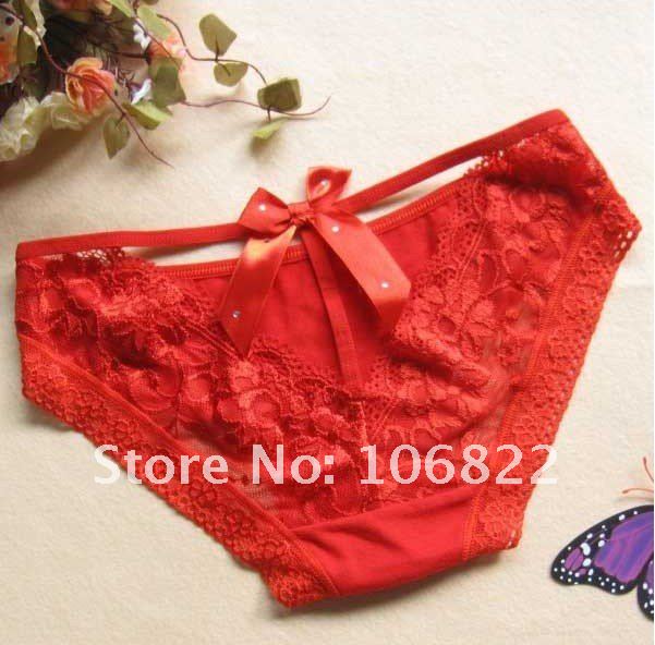 Bikini Women's Sexy Panty Briefs Knickers Bikini Lingerie Underwear Free Shipping RED