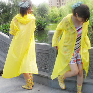 Bird of paradise 2013 spring and summer rain gear outdoor adult poncho transparent raincoat