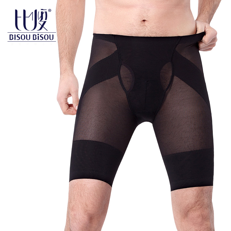 Bisou bisou new arrival male thin butt-lifting plastotype tight-fitting body shaping pants