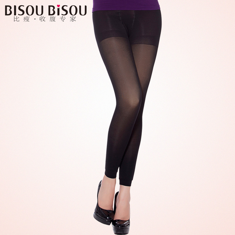 Bisou bisou yarn dyed velvet wool meat thermal high waist abdomen drawing legging