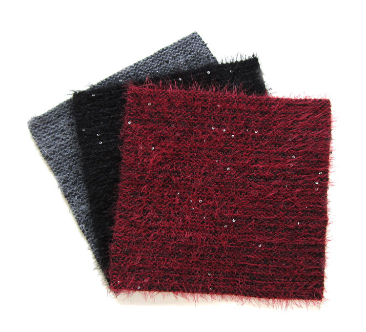 Black 2 ! elastic excellent macrotrichia knitting wool paillette knitted small bag skirt 9282 Leather fashion
