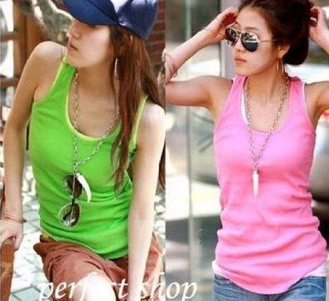 Black and white stripe fashion basic sleeveless spaghetti strap long design elastic tank