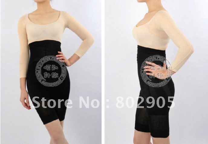 Black Color Body Shape High-waist Longleg Shape slimming pant for women size L free shipping