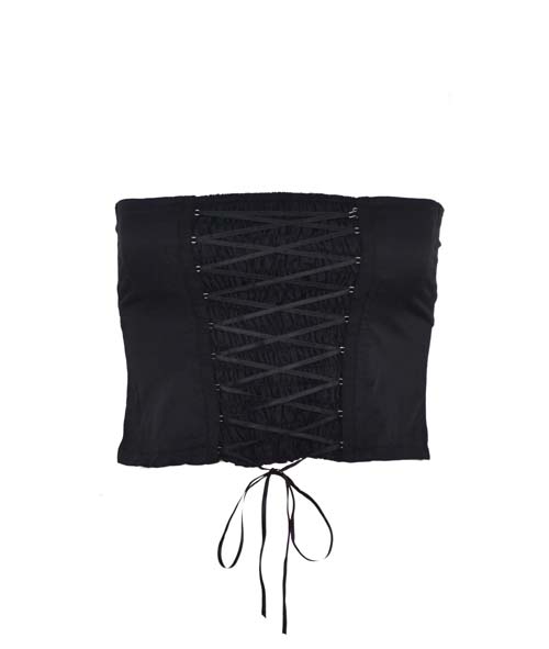 Black corset cummerbund