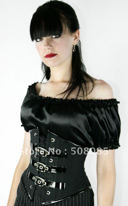 Black Gothic Tight Palace Corset Bust 5130