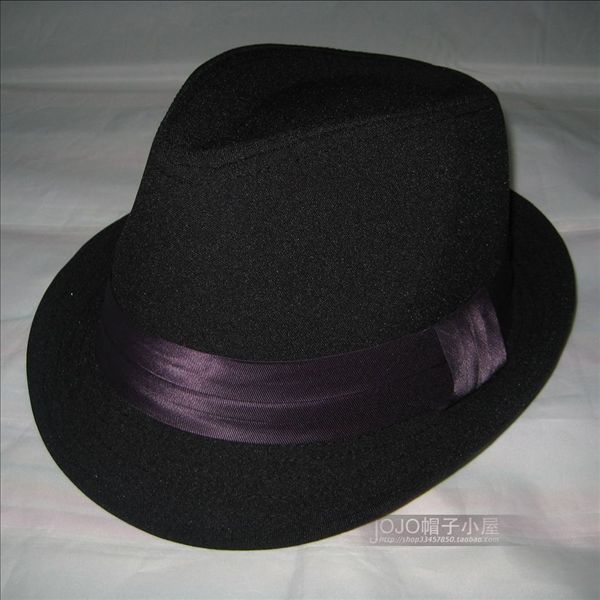 Black jazz hat fedoras hip-hop cap fashion hat male casual cap female